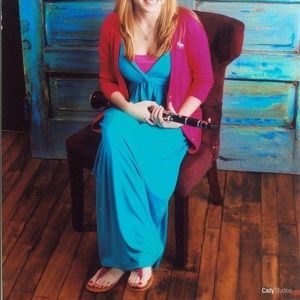 Aqua Cotton Maxi Dress